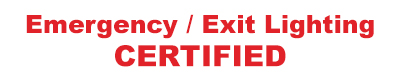 Emergency Exit Lighting Certified